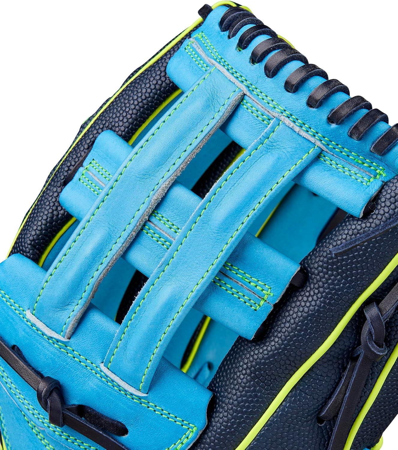 imageWilson Fall 2025 A2000 Baseball GlovesNavySky BlueOptic Yellow