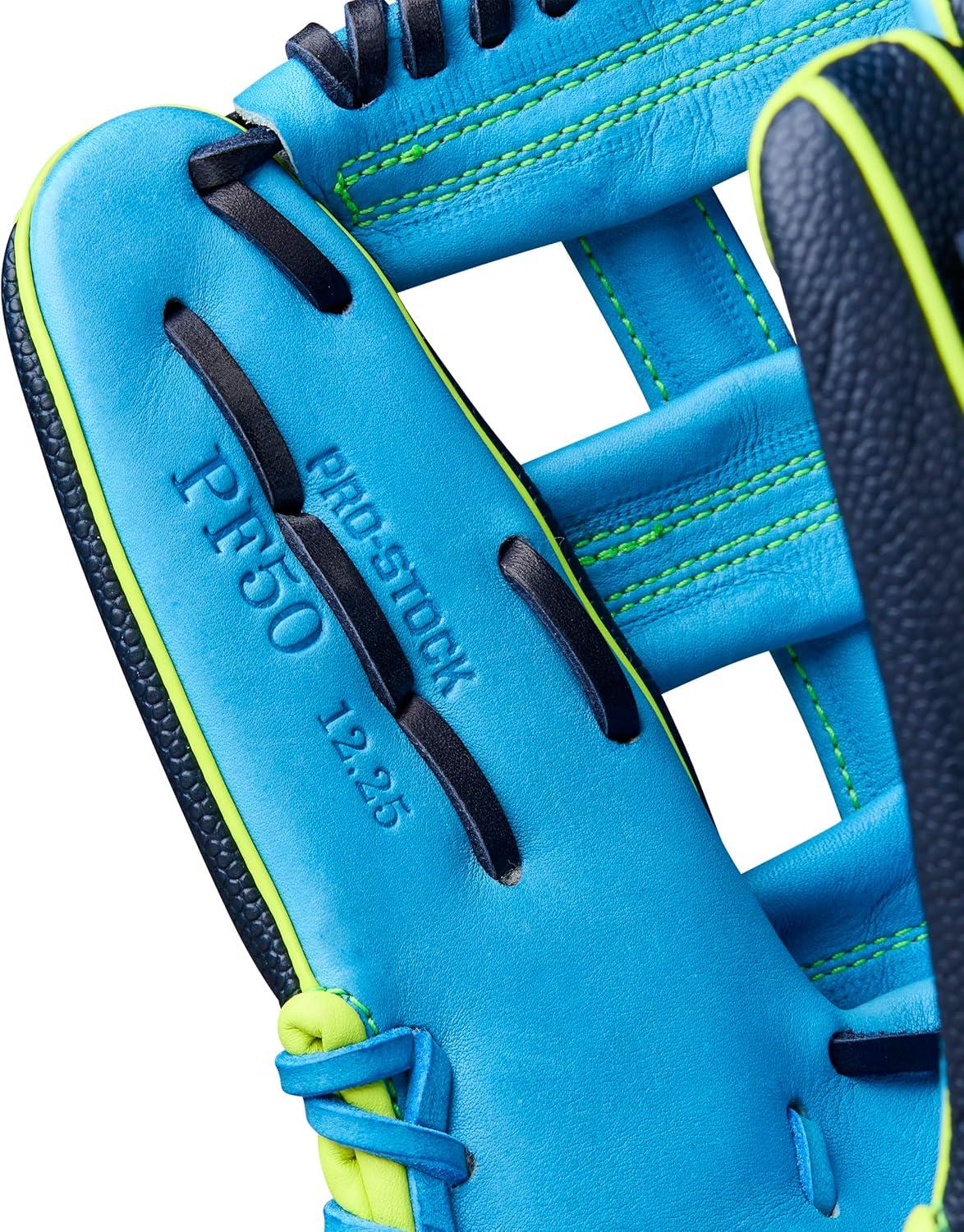imageWilson Fall 2025 A2000 Baseball GlovesNavySky BlueOptic Yellow