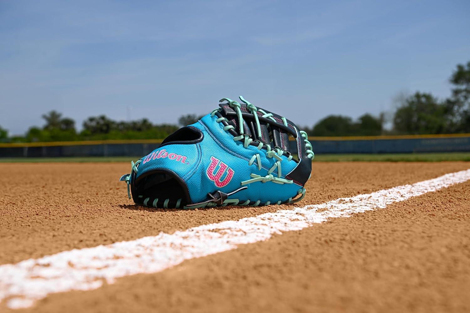 imageWilson Fall 2025 A2000 Baseball GlovesSky BlueNavySeafoam