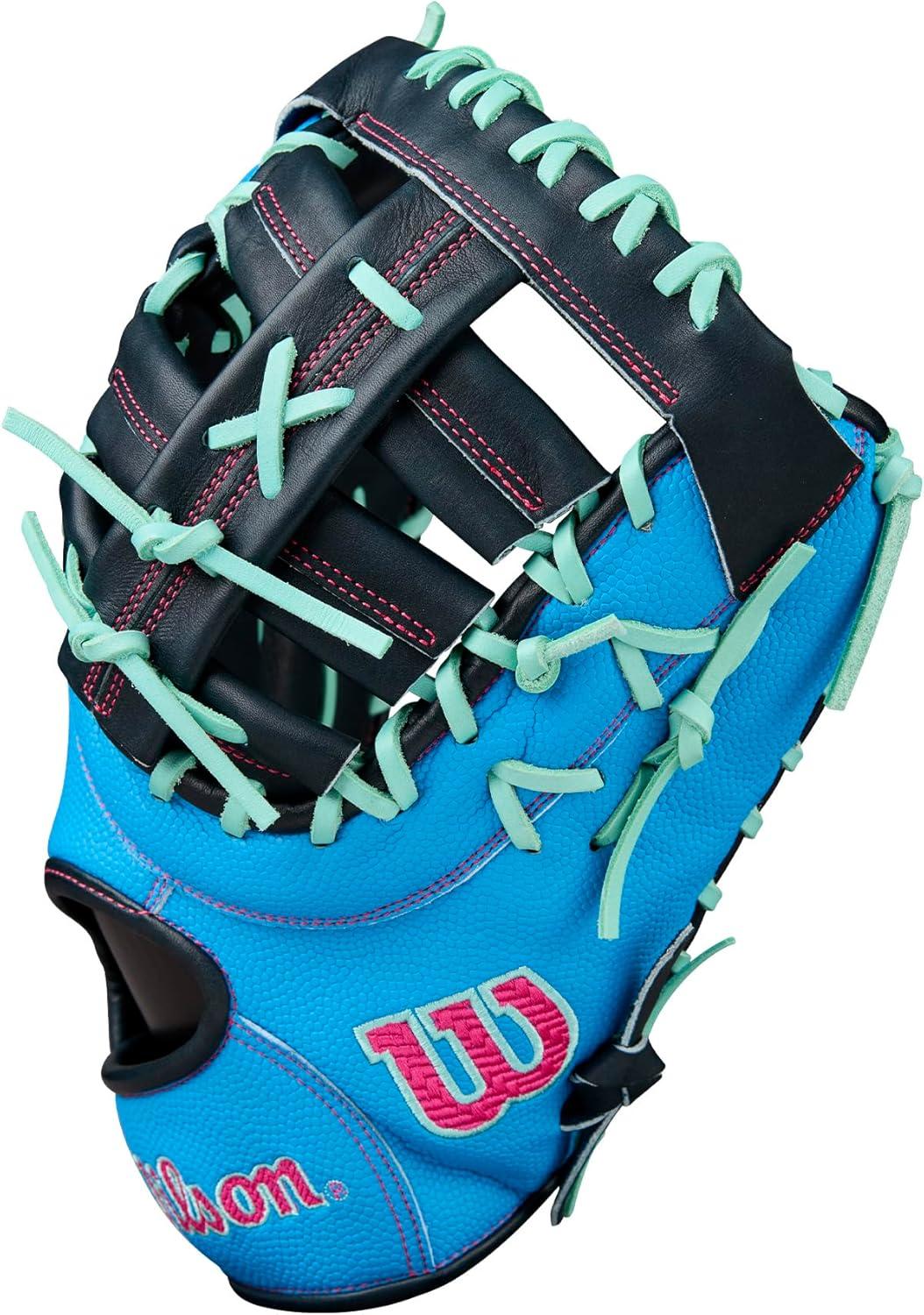 imageWilson Fall 2025 A2000 Baseball GlovesSky BlueNavySeafoam