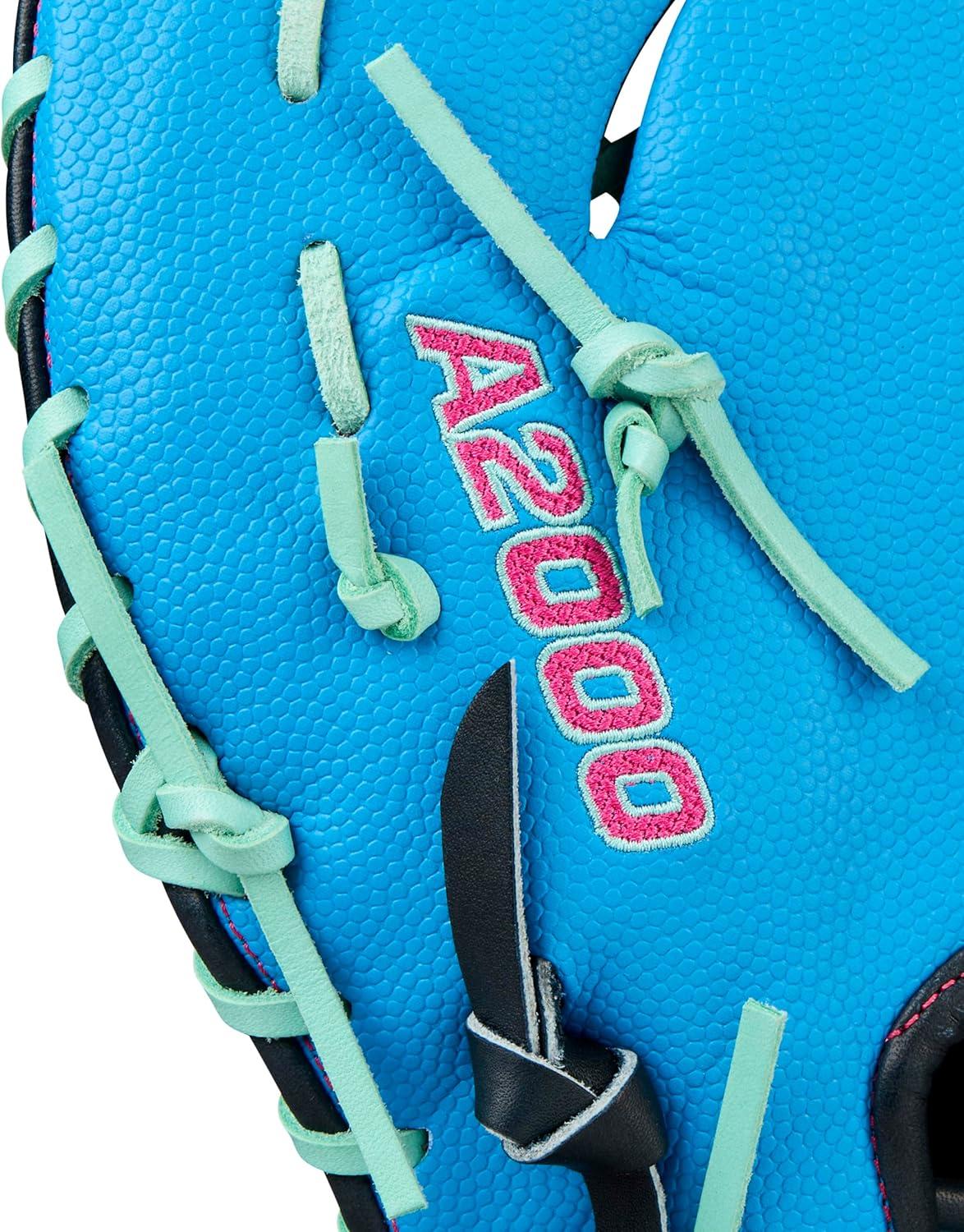 imageWilson Fall 2025 A2000 Baseball GlovesSky BlueNavySeafoam