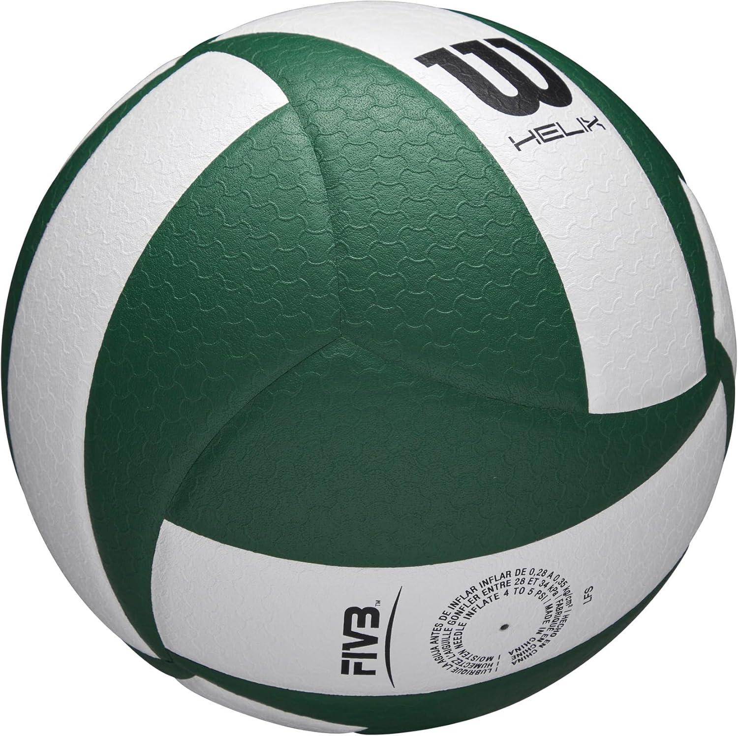 imageWilson Helix Official Size VolleyballsGreenWhite