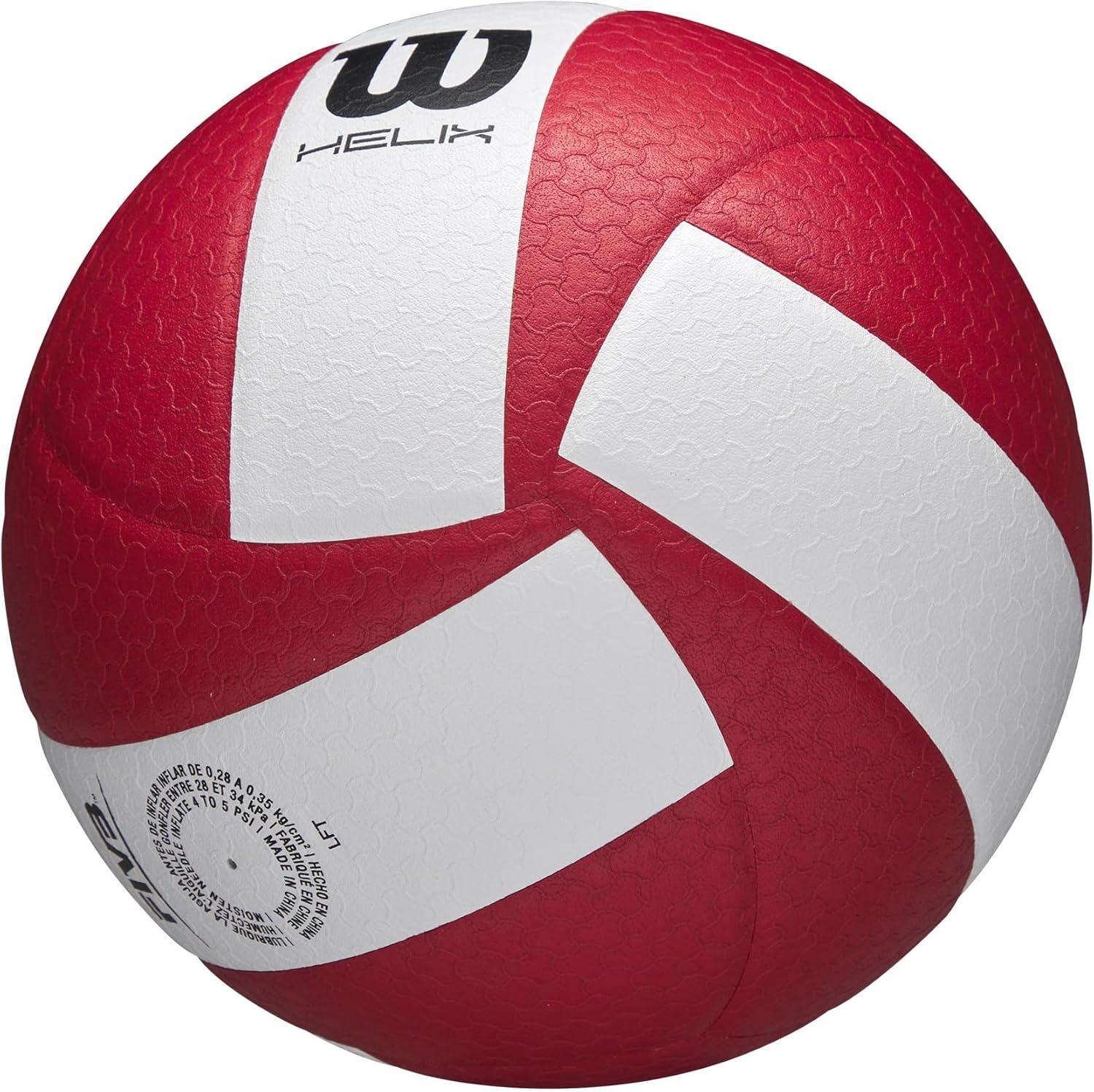 imageWilson Helix Official Size VolleyballsRedWhite