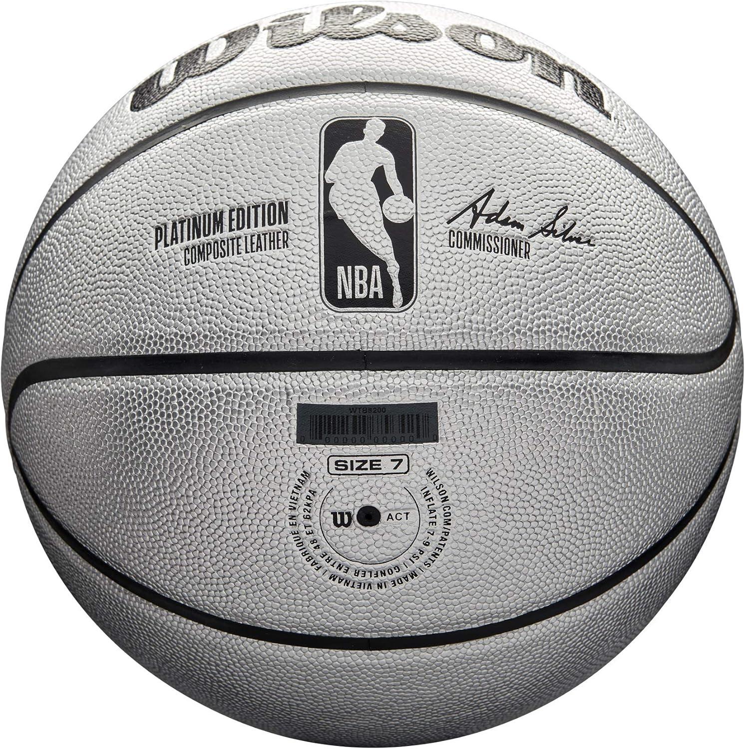 imageWilson NBA Gold and Platinum Edition Basketballs Size 7295Platinum Edition