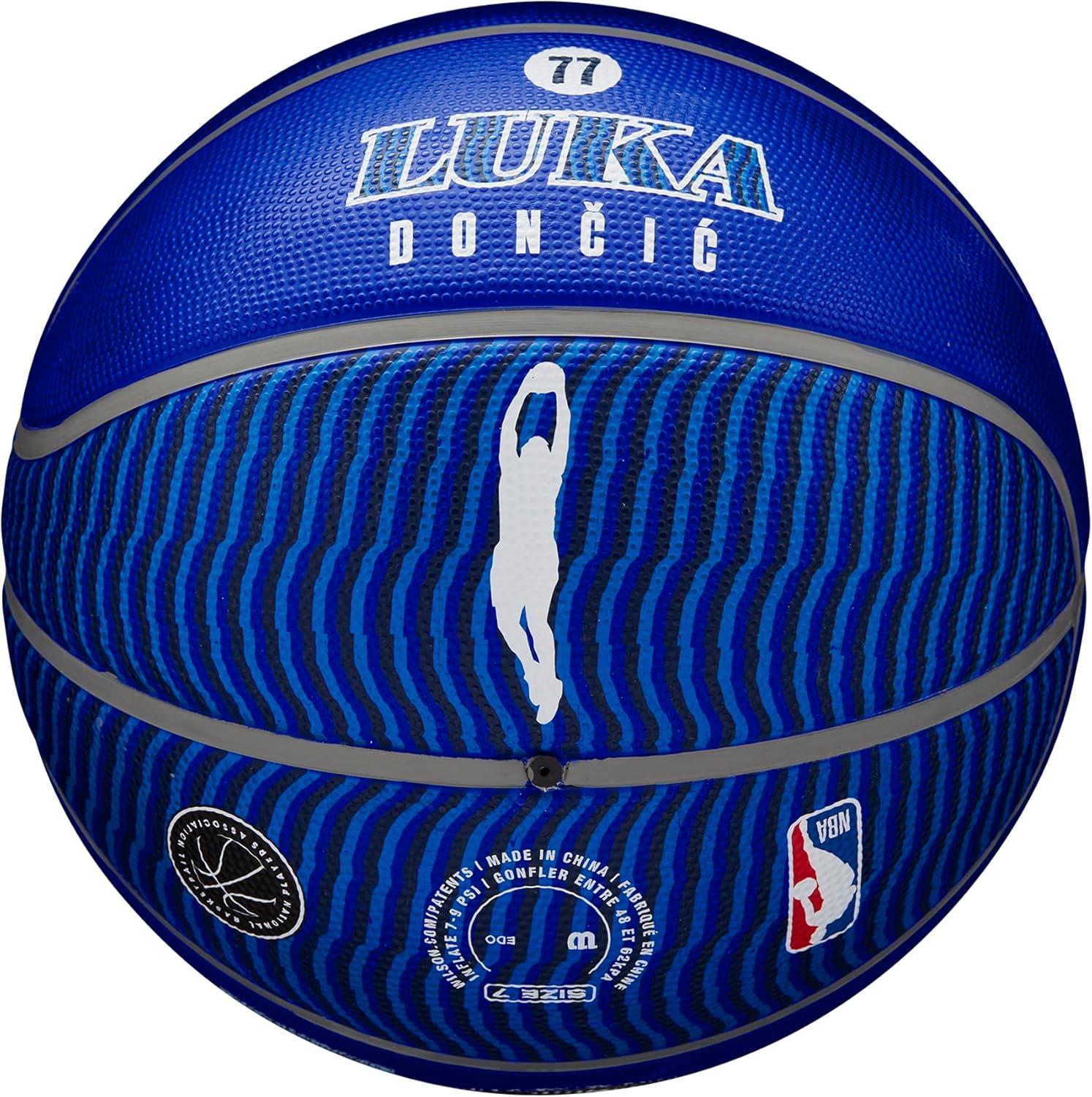 imageWilson NBA Player Icon Basketballs Size 3 and Size 7Luka Doncic