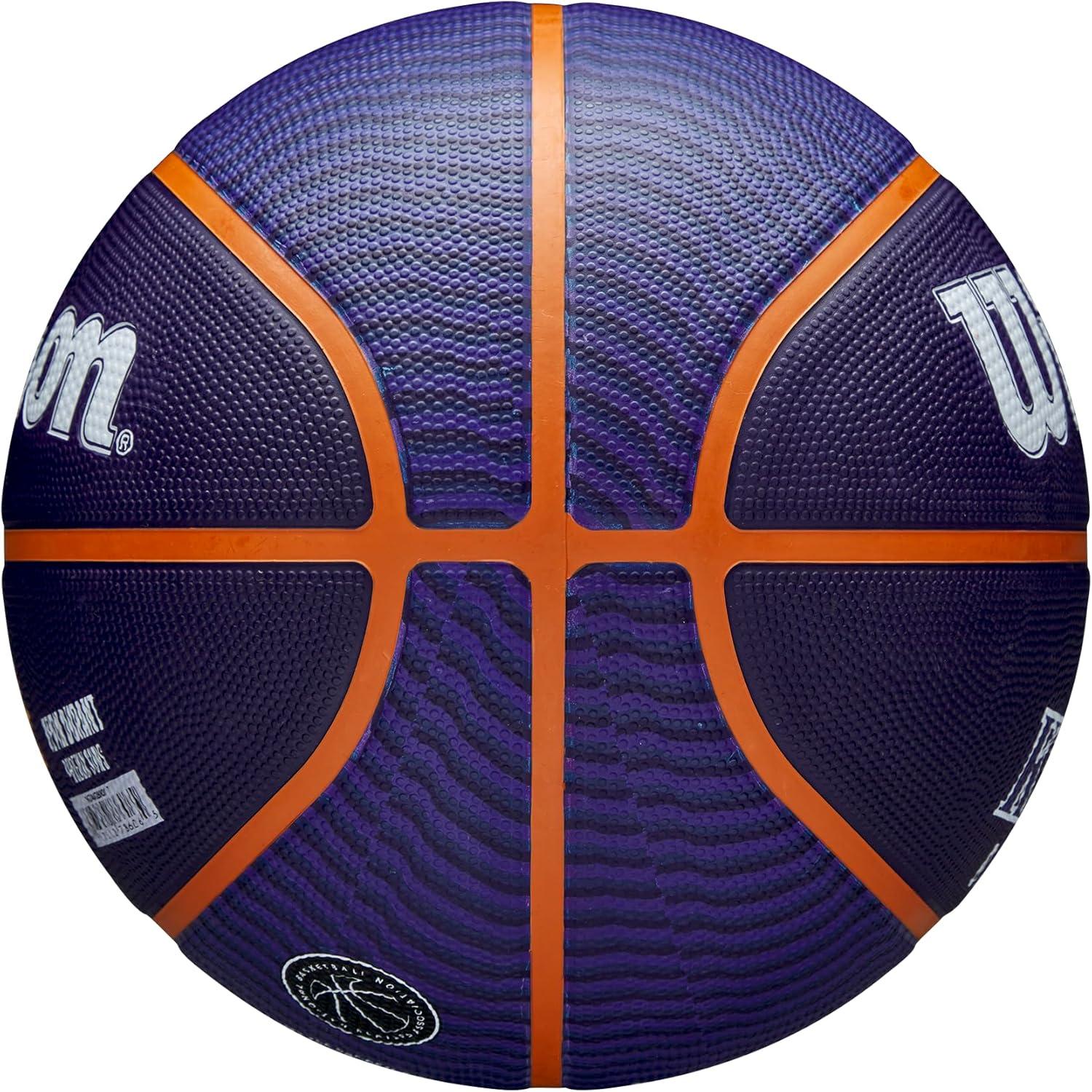 imageWilson NBA Player Icon Basketballs Size 3 and Size 7PurpleOrange