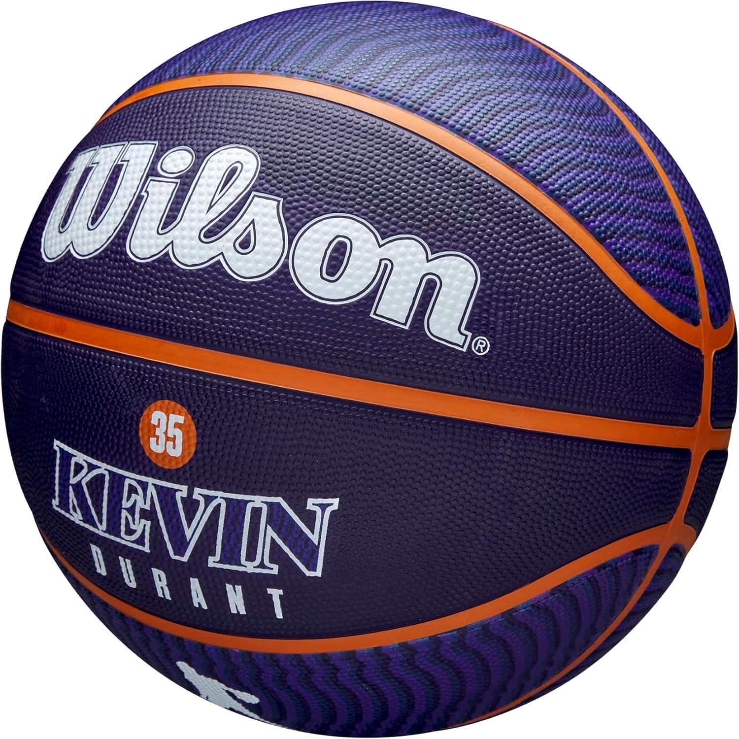 imageWilson NBA Player Icon Basketballs Size 3 and Size 7PurpleOrange