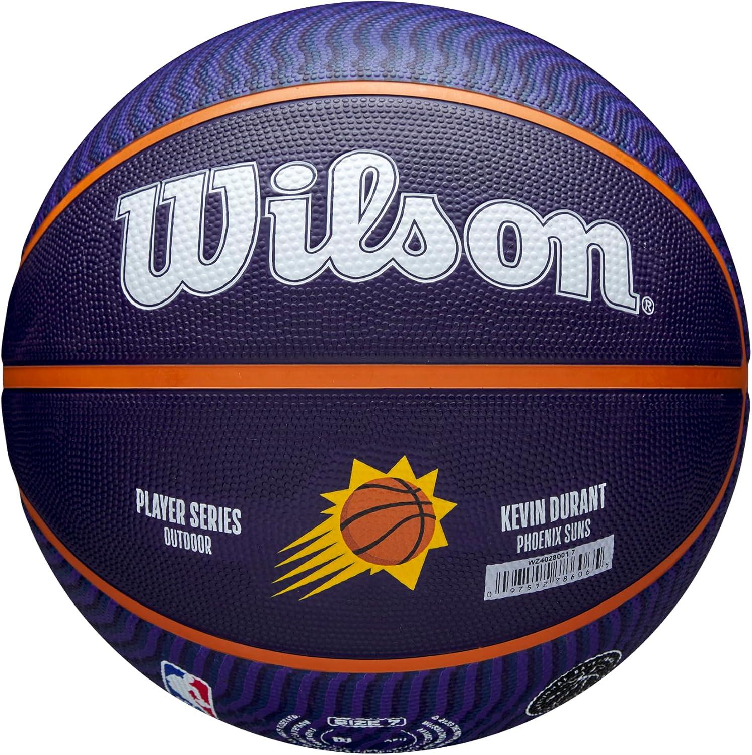 imageWilson NBA Player Icon Basketballs Size 3 and Size 7PurpleOrange