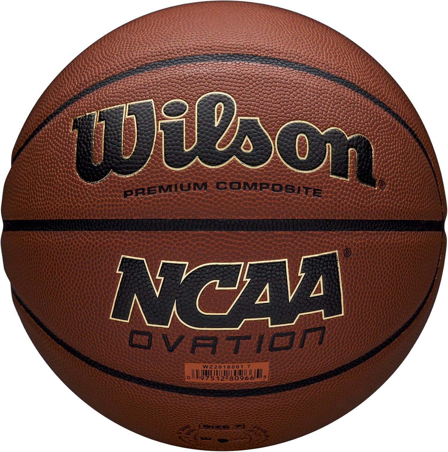 imageWilson NCAA Ovation Basketballs Size 6 AMD Size 7Brown