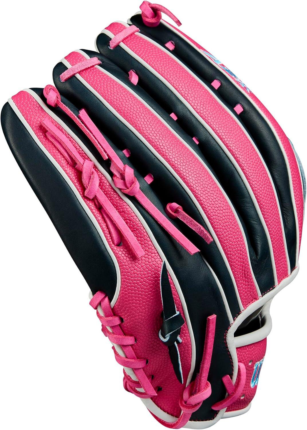 imageWilson Summer 2025 A2K Baseball GlovesNavyFlamingo