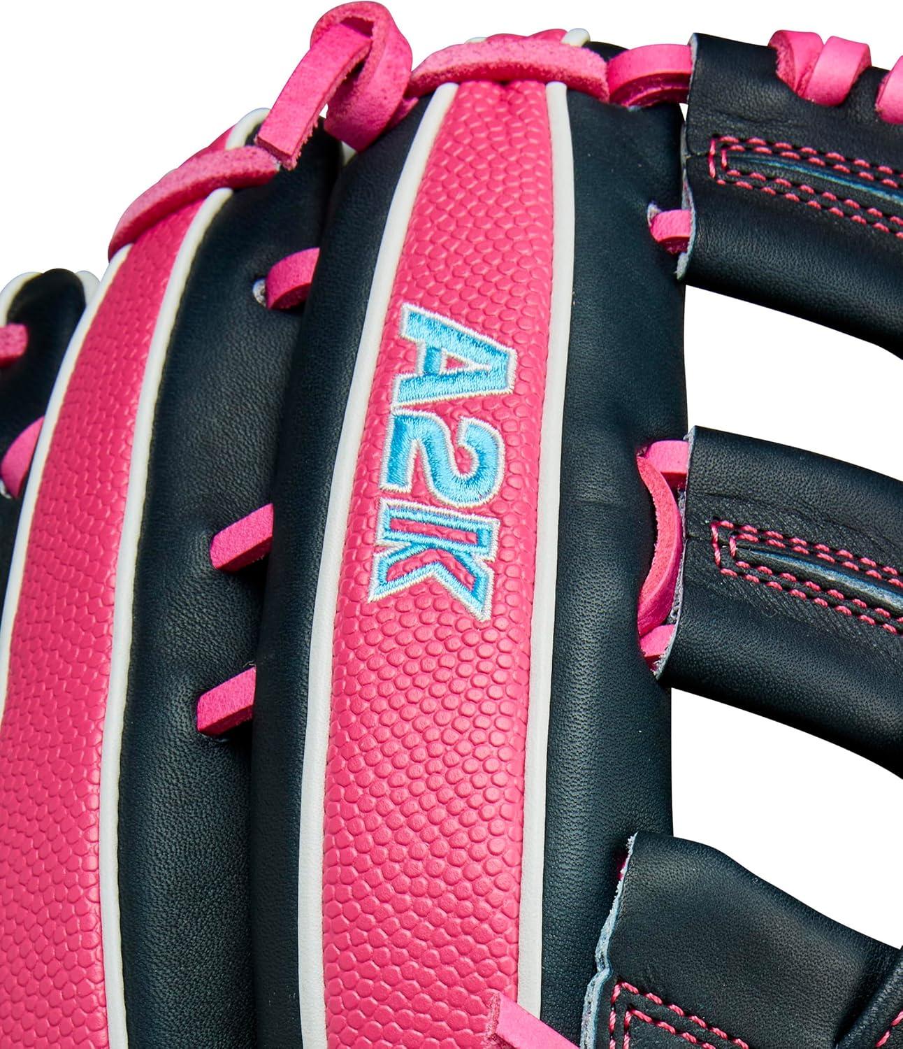 imageWilson Summer 2025 A2K Baseball GlovesNavyFlamingo