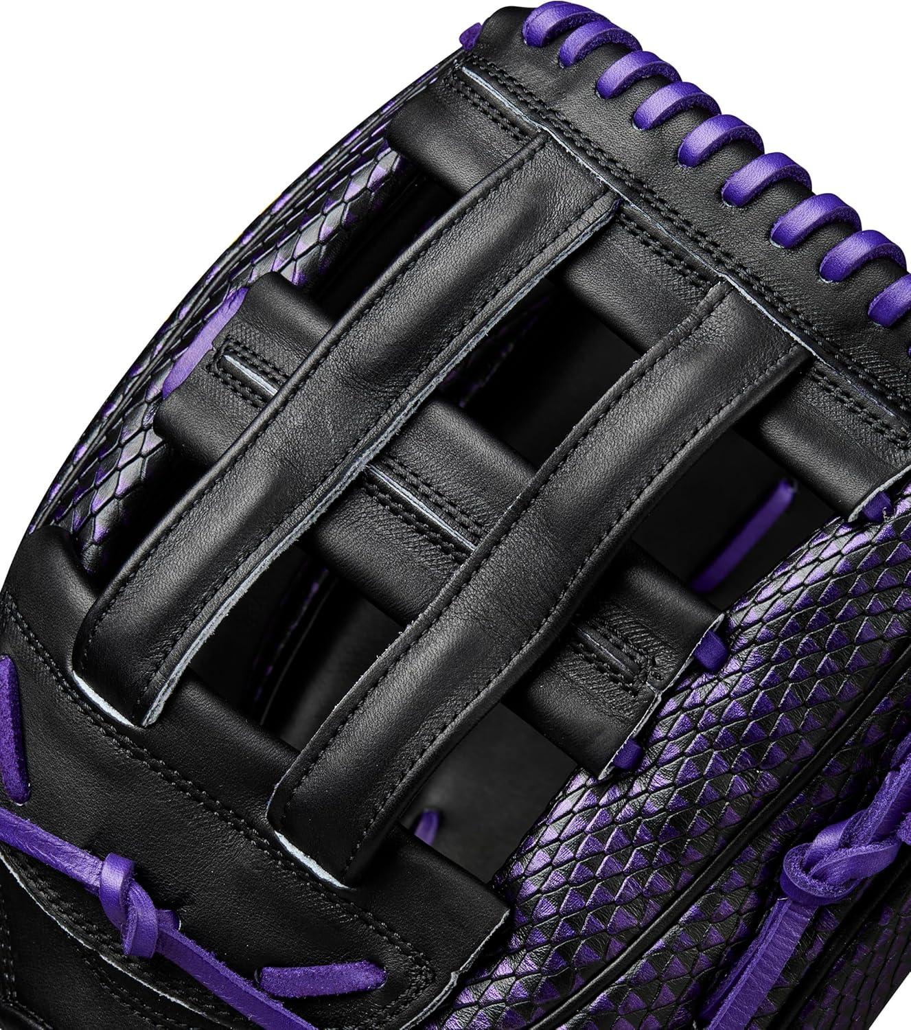 imageWilson Summer 2025 A2K Baseball GlovesPurpleBlackYellow