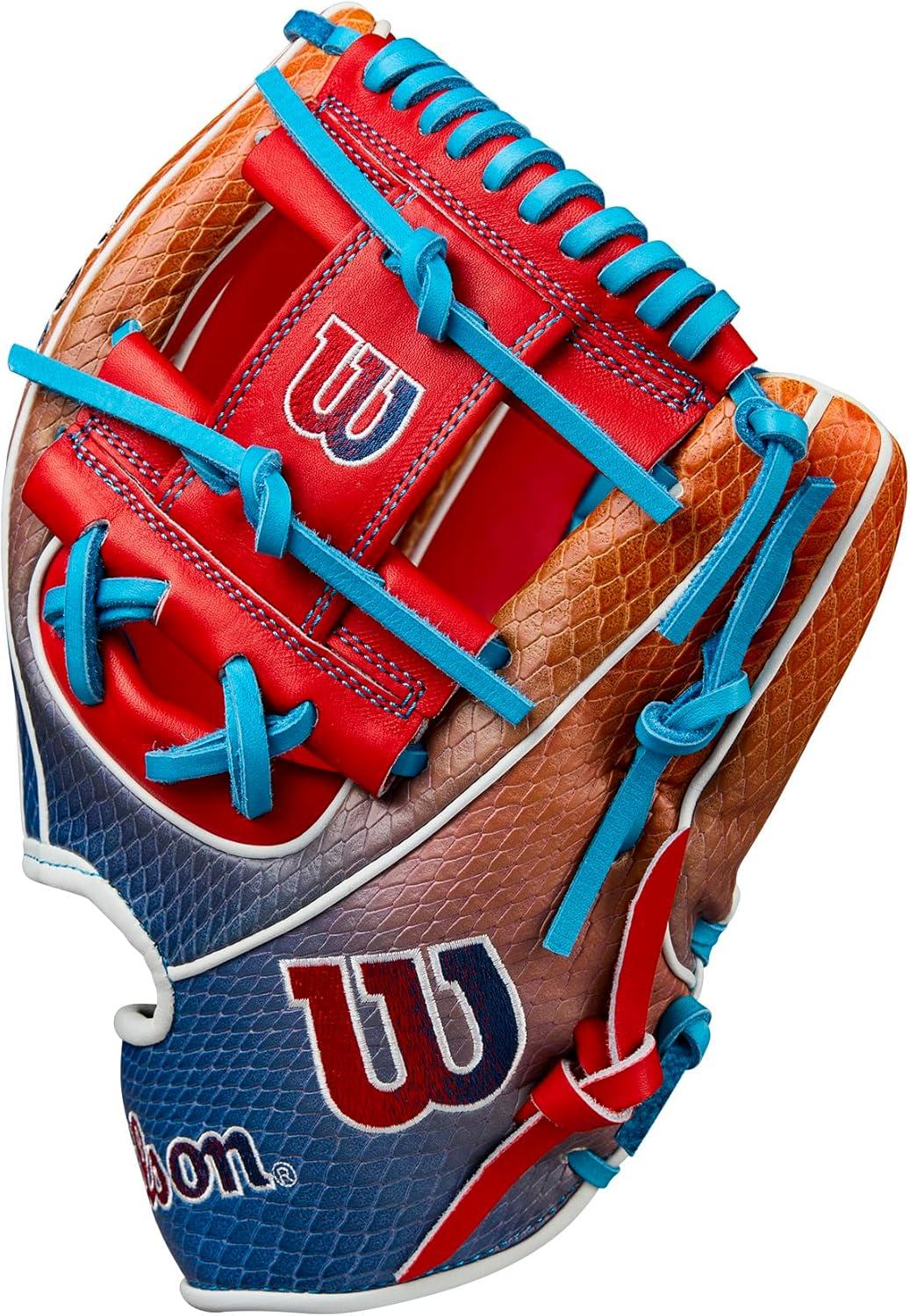 imageWilson Summer 2025 A2K Baseball GlovesRedNavy