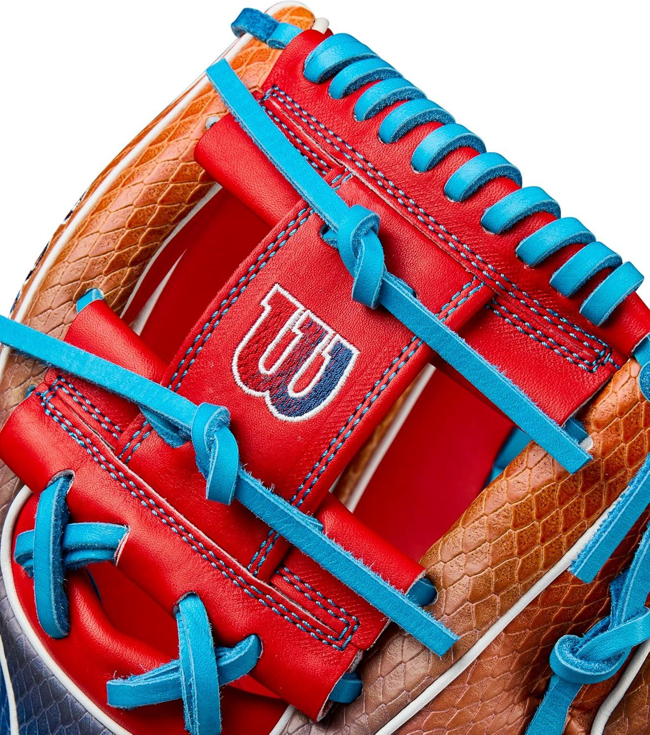 imageWilson Summer 2025 A2K Baseball GlovesRedNavy