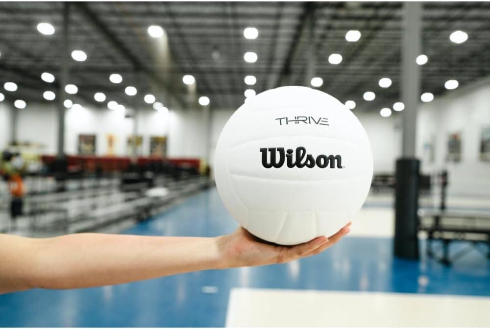 imageWilson Thrive Indoor Game Volleyballs Official SizeWhite