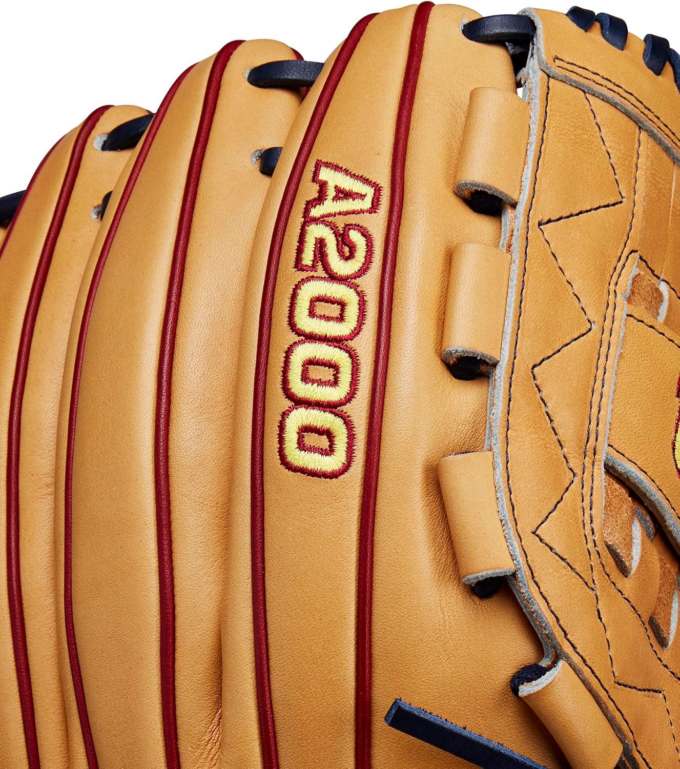imageWilson Winter 2024 A2000 Fastpitch GlovesTanRedBlack