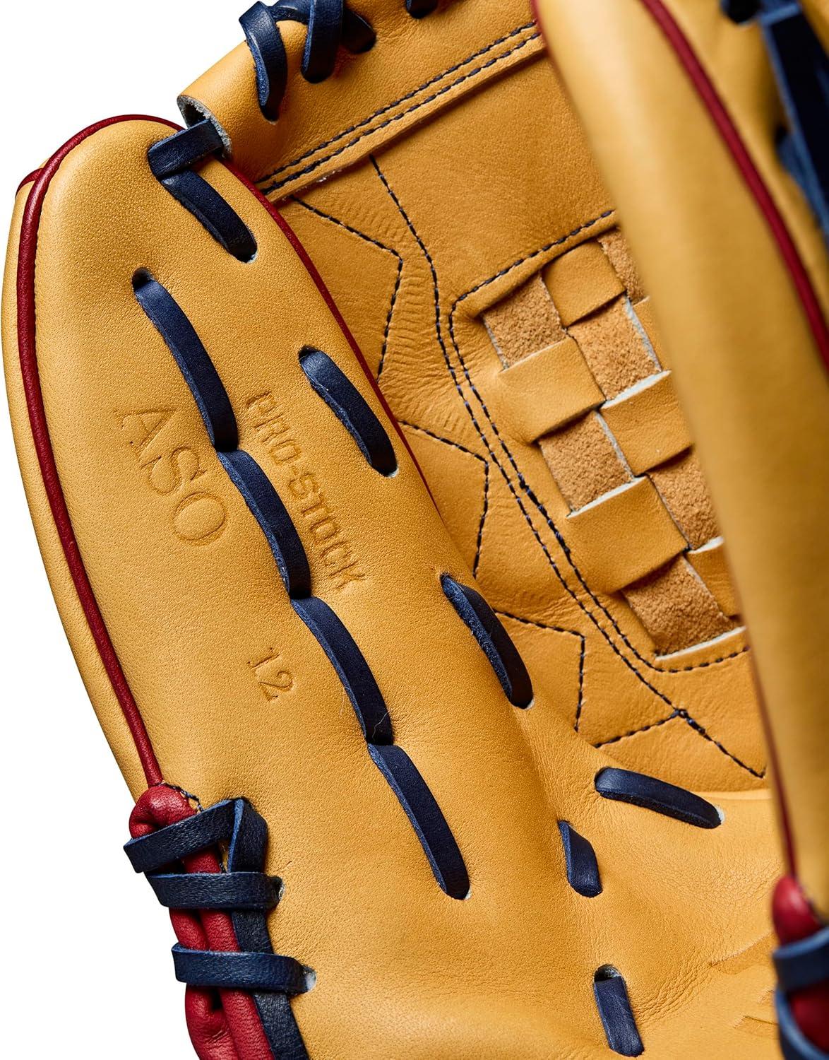 imageWilson Winter 2024 A2000 Fastpitch GlovesTanRedBlack