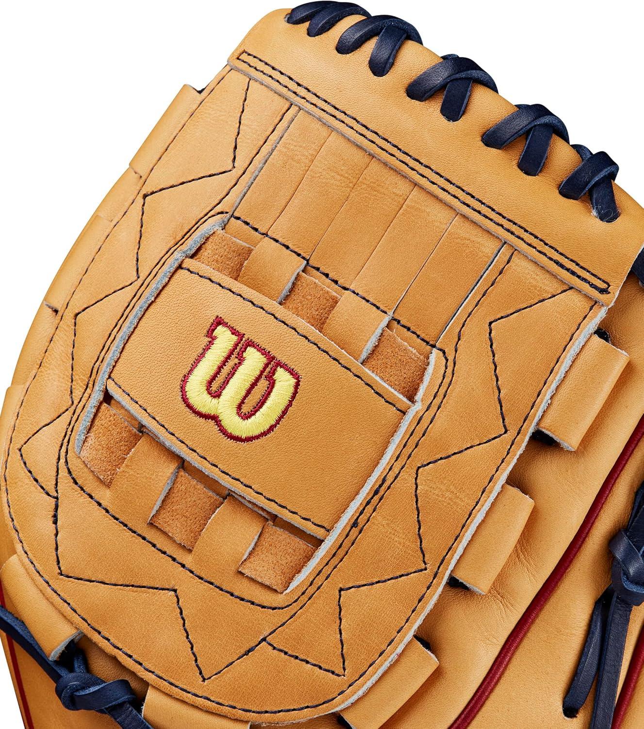 imageWilson Winter 2024 A2000 Fastpitch GlovesTanRedBlack
