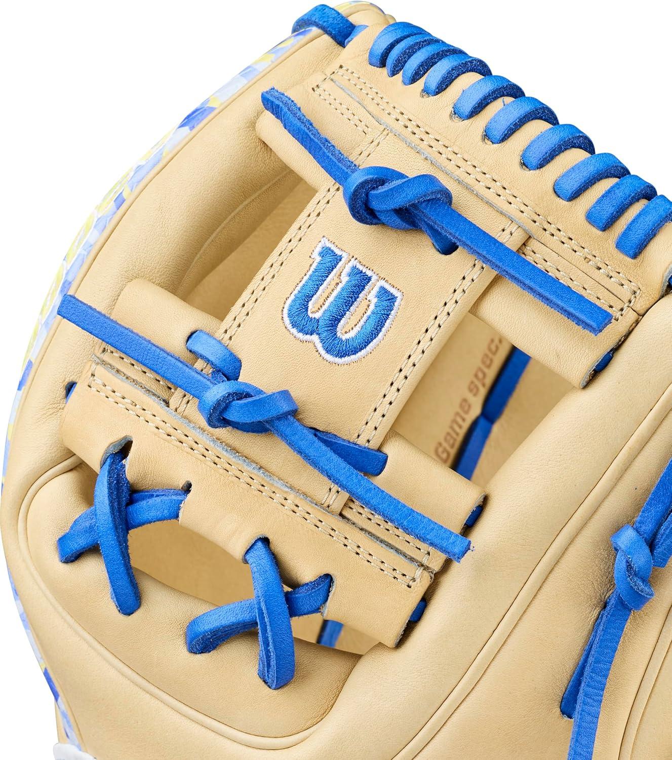 imageWilson Winter 2025 A2000 Baseball GlovesBlondeRoyalYellow