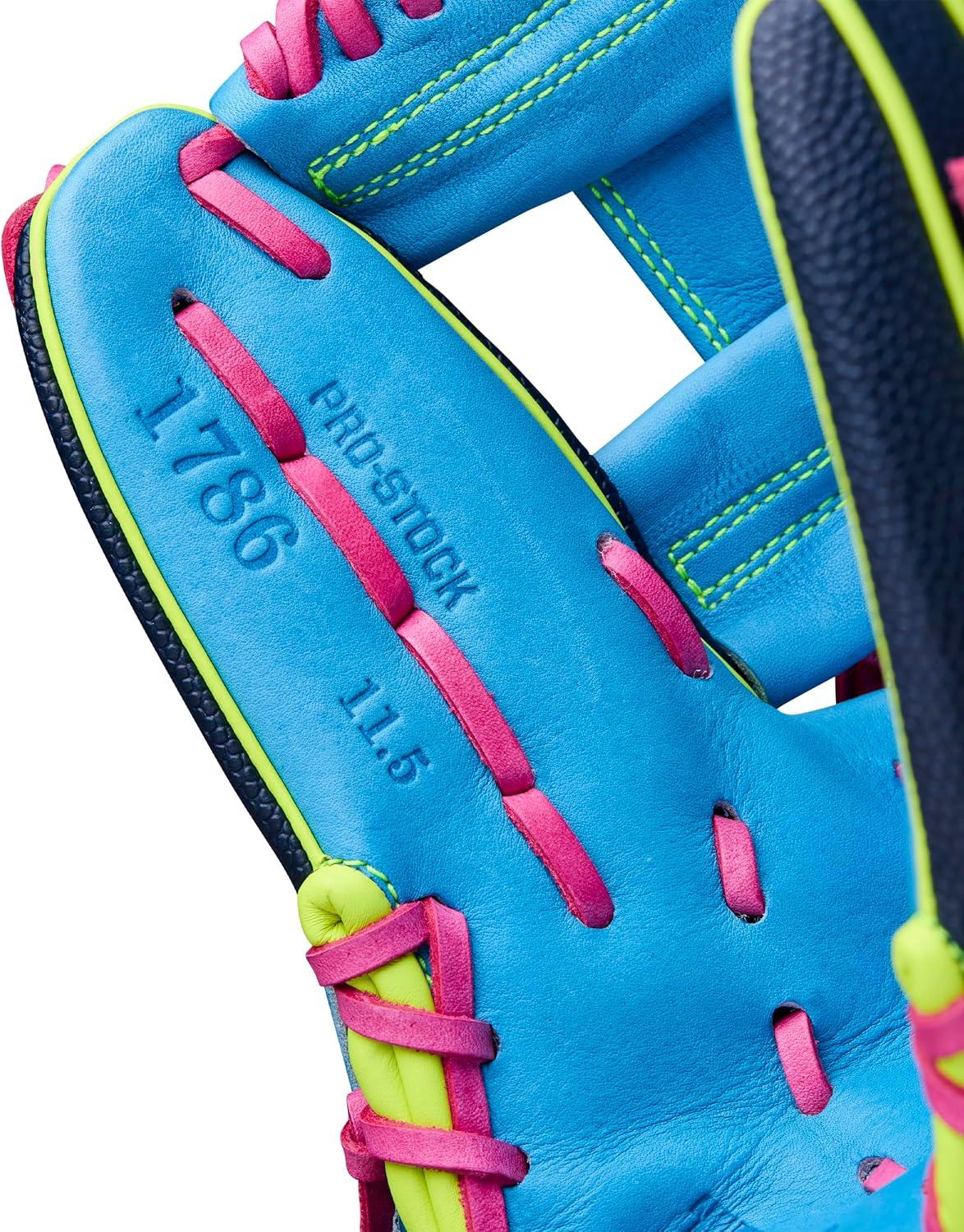 imageWilson Winter 2025 A2000 Baseball GlovesNavySky Blue Optic Yellow