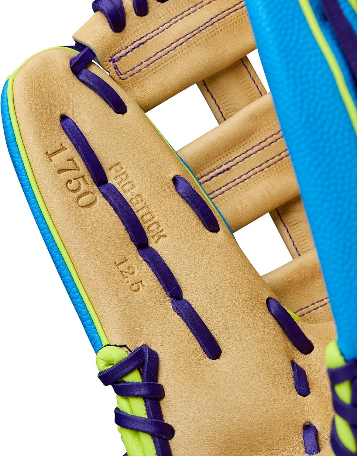 imageWilson Winter 2025 A2000 Baseball GlovesSky BlueBlondeOptic Yellow