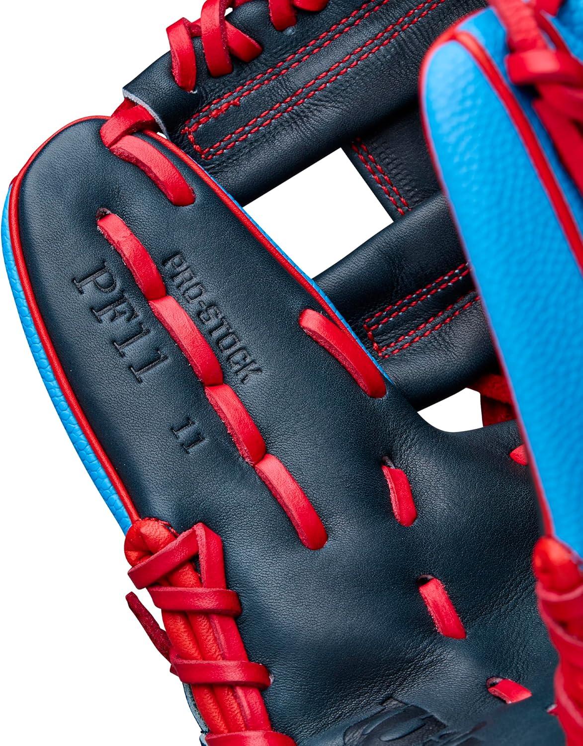 imageWilson Winter 2025 A2000 Baseball GlovesSky BlueNavyRed