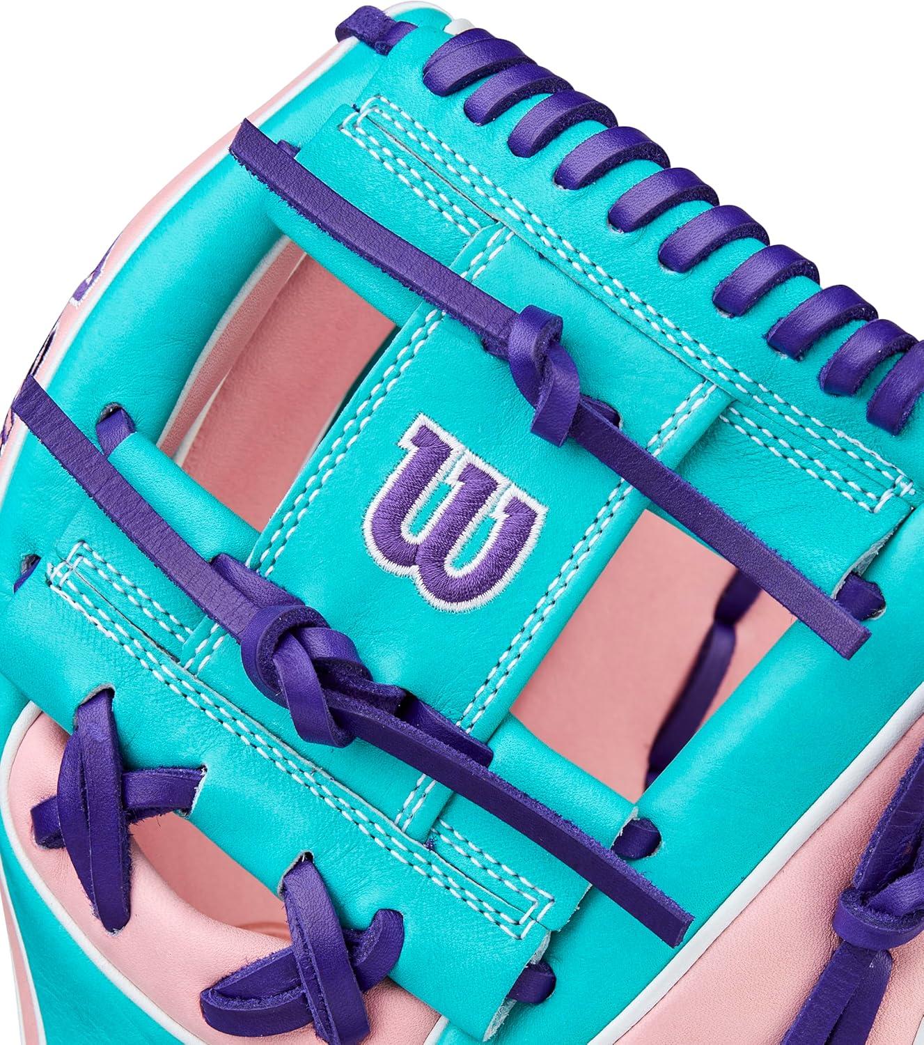 imageWilson Winter 2025 A2K Baseball GlovesTealPinkPurple