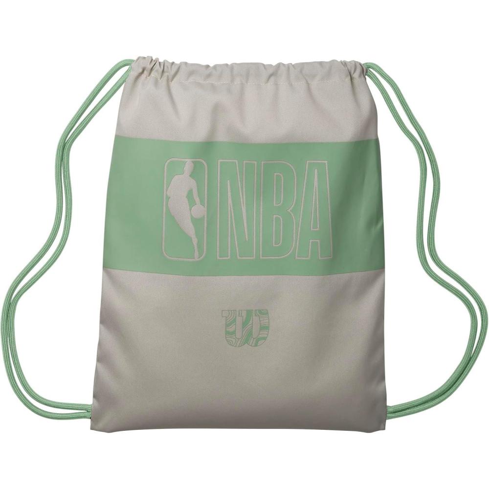 imageWILSON NBA DRV Eco Sport Drawstring Bag  SeafoamTan