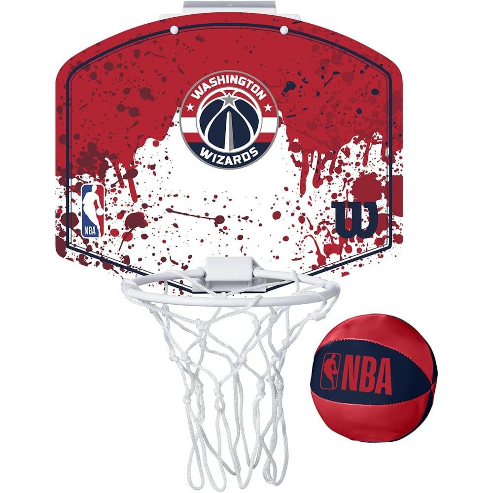 imageWILSON NBA Team Mini Basketball HoopsWashington Wizards