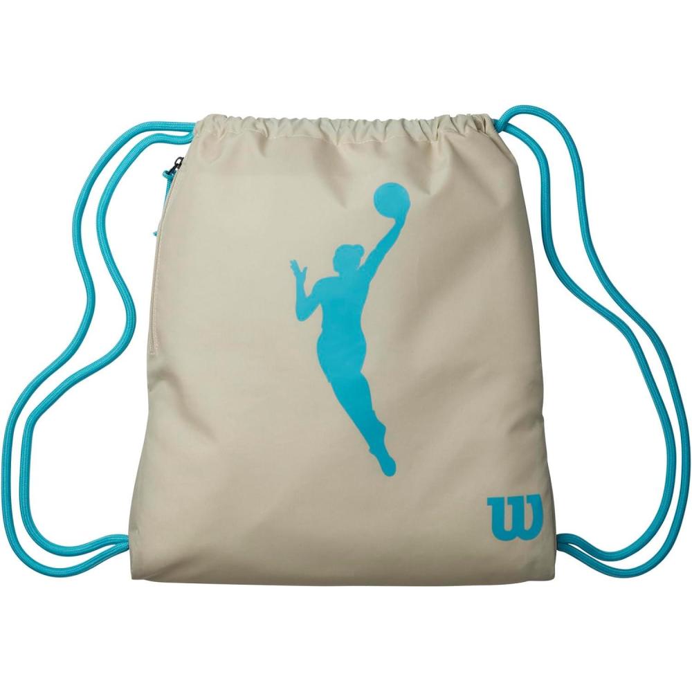 imageWILSON WNBA Heir Sport Drawstring Bag  BeigeTurquoise