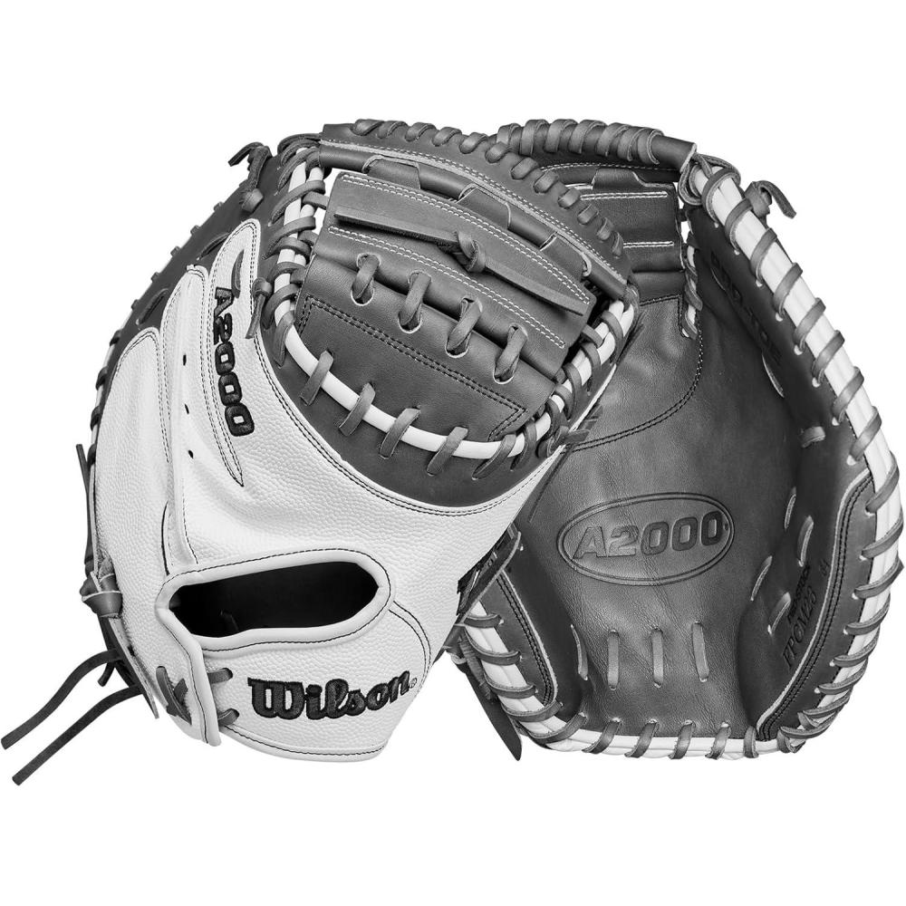 imageWilson 2024 Fastpitch Classics Series A2000 FPCM23SS 34 Fastpitch Catchers Mitt Right Hand Throw WhiteCoal