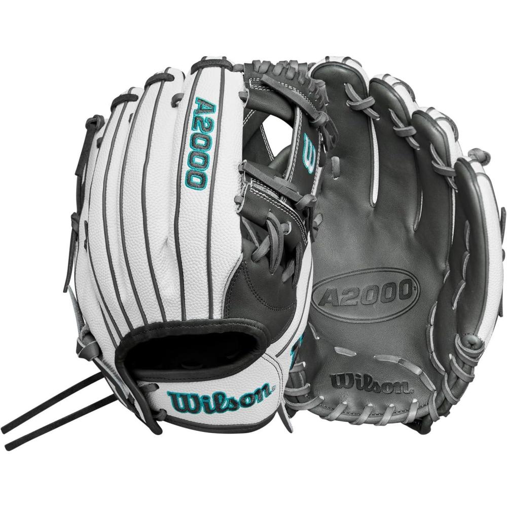 imageWilson A2000 Infield Fastpitch GlovesWhiteCharcoalTeal