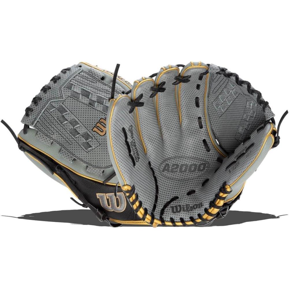 imageWilson A2000 Outfield Fastpitch Gloves  125GreyBlackGold