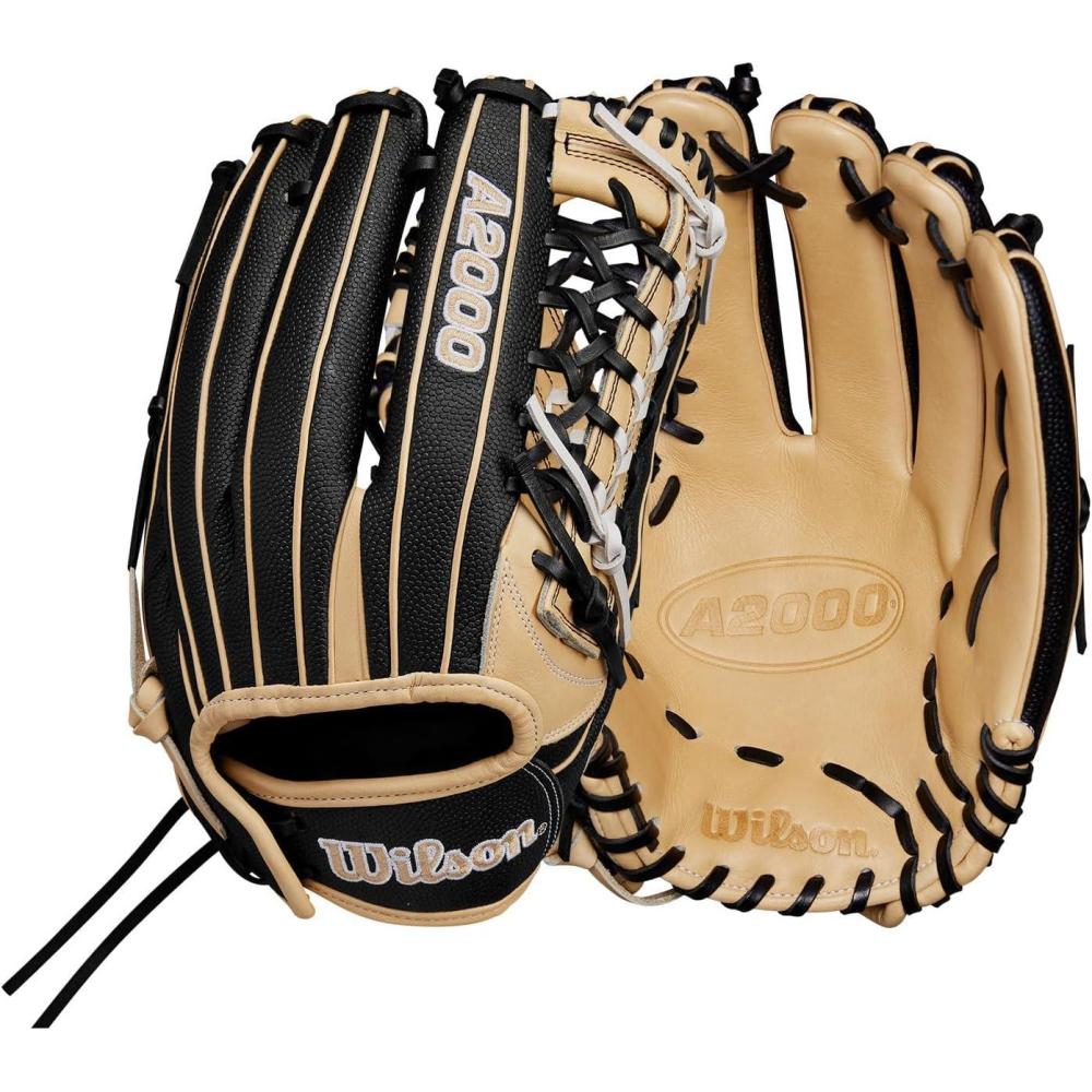 imageWilson A2000 Outfield Fastpitch GlovesBlackBlonde