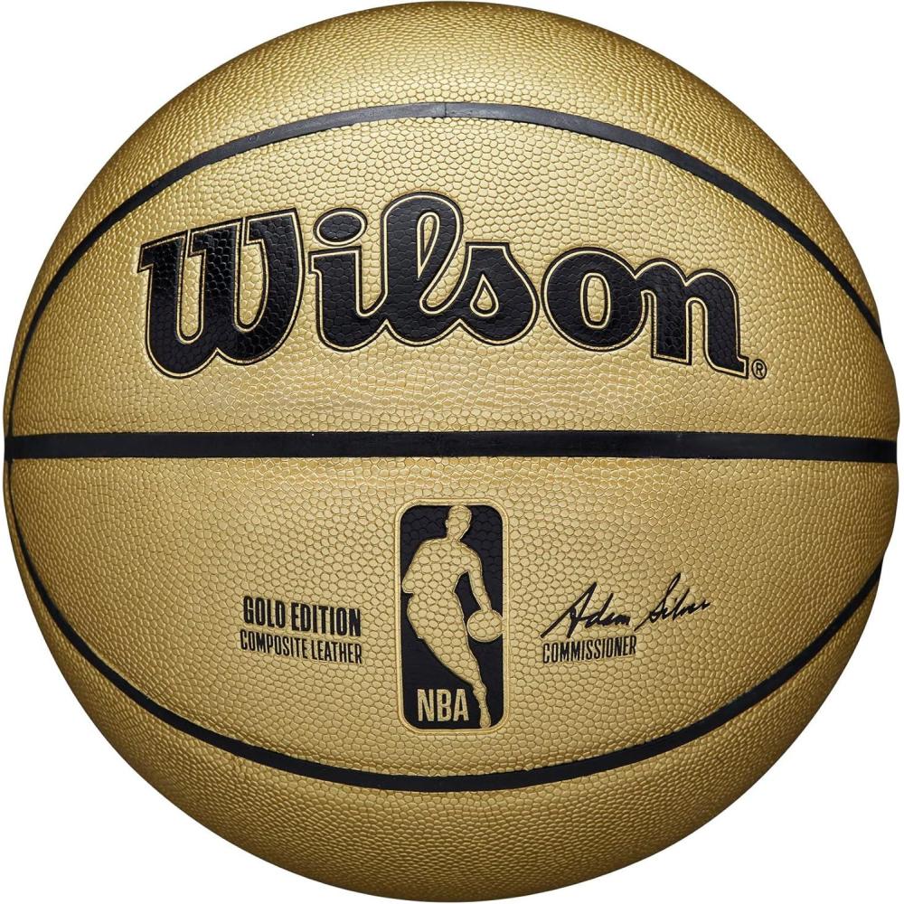 imageWilson NBA Gold and Platinum Edition Basketballs Size 7295Gold Edition