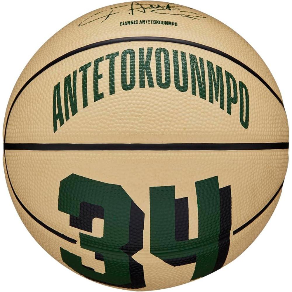 imageWilson NBA Player Icon Basketballs  Size 3 and Size 7Giannis Antetokounmpo