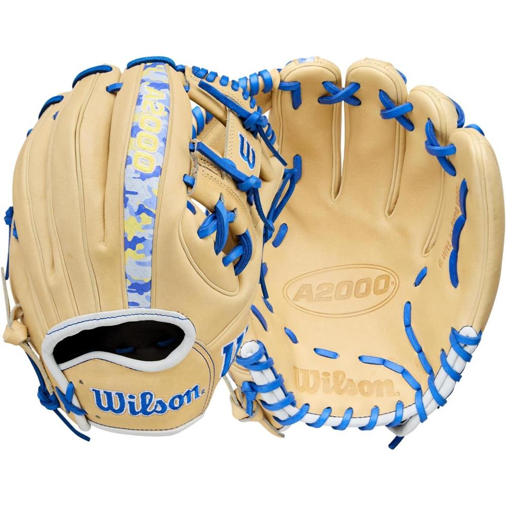 imageWilson Winter 2025 A2000 Baseball GlovesBlondeRoyalYellow
