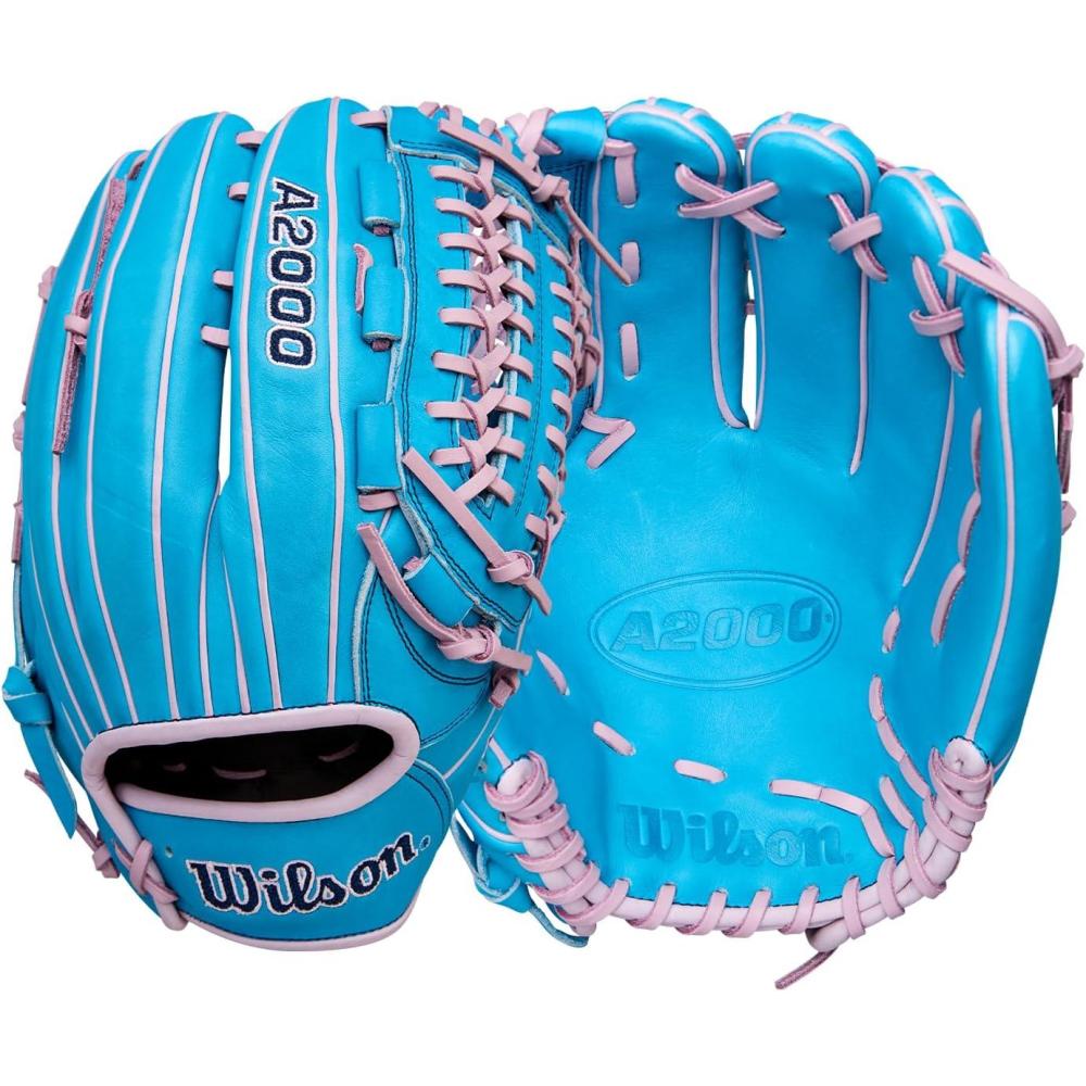 imageWilson Winter 2025 A2000 Baseball GlovesTropical BlueXLavender