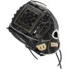 Wilson 2022 A1000 P12 12″ Fastpitch Pitcher’s Glove – Left Hand Throw, Black/Metallic Gold/White