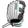 Wilson A2000 Infield Fastpitch Gloves(White/Charcoal/Teal)