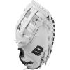 Wilson Fall 2024 A1000® CM33 33” Fastpitch Softball Catcher’s Mitt – White/Grey, Right Hand Throw