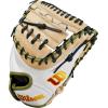 Wilson Fall 2024 Sashel Palacios A2000® FPCM23SS 34” Fastpitch Catcher’s Mitt – Right Hand Throw, White/Blonde/Olive