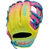 Wilson Fall 2025 A2000® Baseball Gloves(Blue/Optic Yellow/Pink)