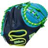 Wilson Fall 2025 A2000® Baseball Gloves(Navy/Sky Blue/Neon Green)
