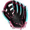 Wilson Winter 2024 A2K 1810SS 12.75″ Outfield Baseball Glove – Seafoam/Black/Flamingo, Right Hand Throw
