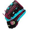 Wilson Winter 2024 A2K 1810SS 12.75″ Outfield Baseball Glove – Seafoam/Black/Flamingo, Right Hand Throw