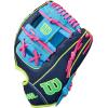 Wilson Winter 2025 A2000® Baseball Gloves(Navy/Sky Blue/ Optic Yellow)