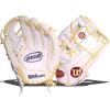 Wilson 2022 A1000 H1175 11.75″ Fastpitch Infield Glove – Right Hand Throw, White/Blonde