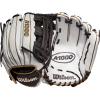 Wilson 2022 A1000 IF12 12″ Infield Fastpitch Glove – Right Hand Throw, White/Black/Gold