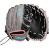 Wilson Fall 2024 A2000® Fastpitch Gloves(Grey/Rose Gold/Teal)